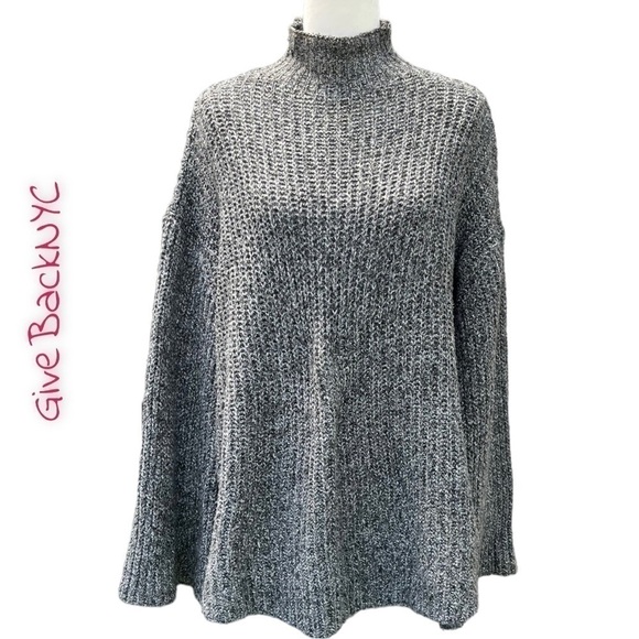 Vintage T.U Oversized Knit Sweater in Gray Size XL - Picture 1 of 6